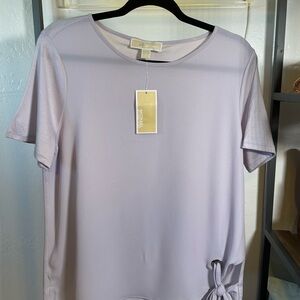 Michaels Lavender Short Sleeve Side-Tie Top